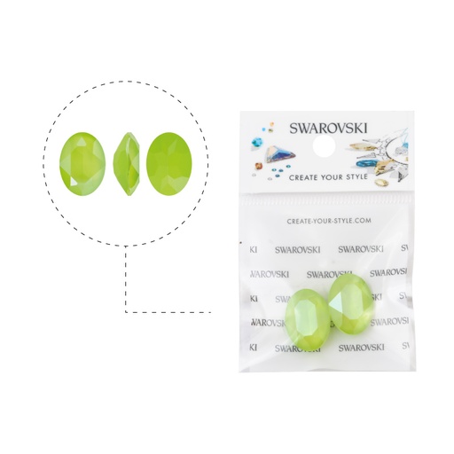 [32253] 4120 swarovski oval crystal lime 18x13mm x 2unds