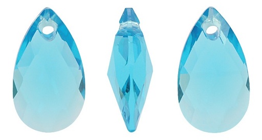 [19124] 6106CH pera 9x16mm T202 aquamarine x und