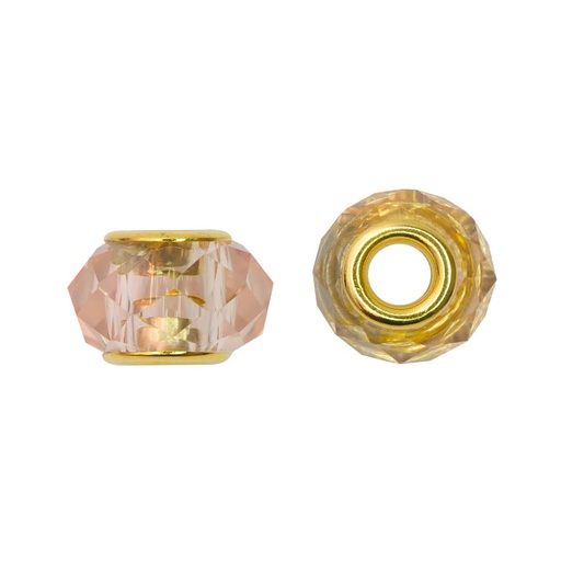 [19755] Pandora 9x14mm facetada lt peach 17/Golfi x 2unds