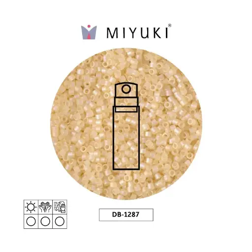 [12651] Miyuki delica 11/0 DB1287 light straw luster matte x 10g