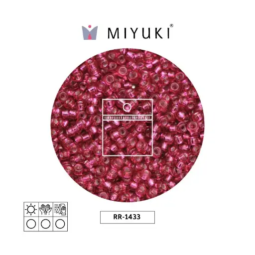 [28903] Mostacilla Miyuki rocalla 11/0 RR1433 silver lined garnet x 25g