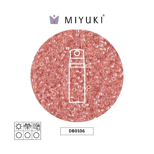 [27992] Miyuki delica 11/0 DB0106 shell pink luster x 10g