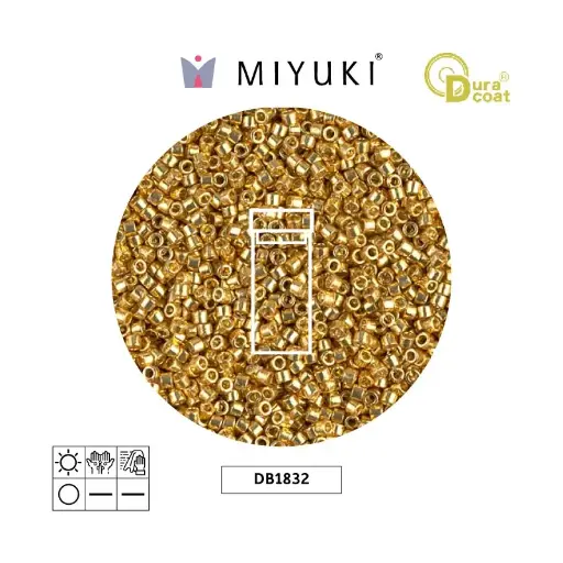 [00044] Miyuki delica 11/0 DB1832 galvanized gold x 3g