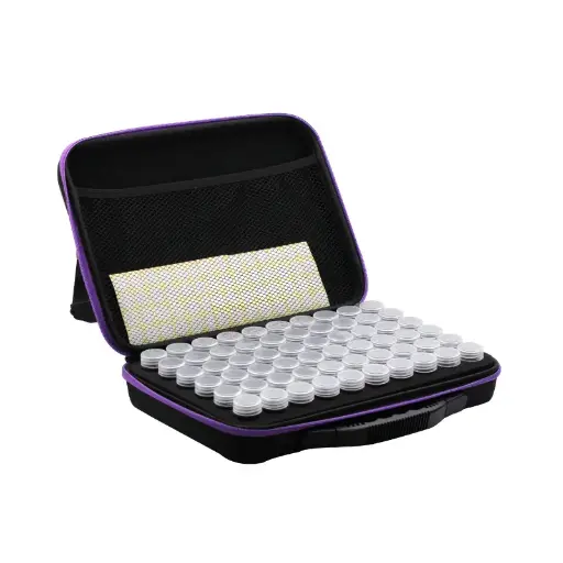 [05435] Maleta organizadora 32x22.5x7cm/60 botellas 5x2.35cm x und