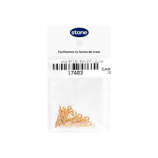 [17403] Alfiler eye pin 0.8x13mm/Golfi x 20unds