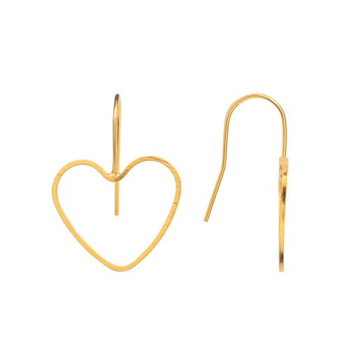 [00622] Gancho arete marco corazon R053 20x21mm/Golfi x par