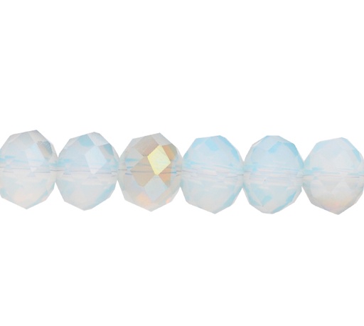 [11267] Murano rondela facetada 8mm opal storm 357 x 72und