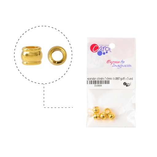 [31888] Separador cilinduo 7x5mm W-3867/Golfi x 5 und