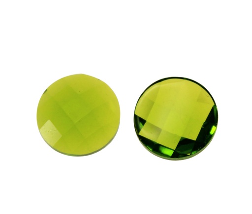 [09953] Acrilico 5001# redondo 12mm olivine x und