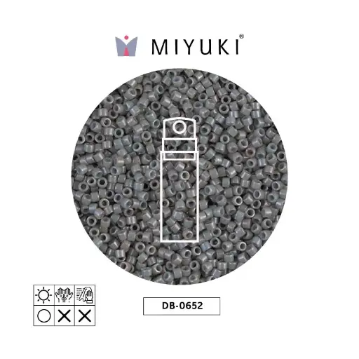 [22677] Miyuki delica 11/0 DB0652 opaque grey x 10g