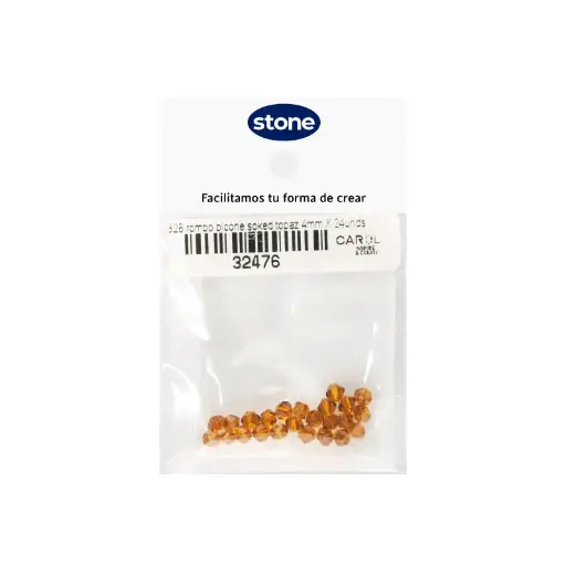 [32476] A5328 rombo bicone soked topaz 4mm x 24unds