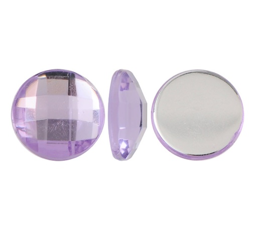 [14290] Acrilico K1021 redondo plano 10mm violet 9 x und