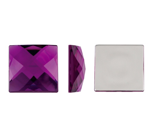 [29802] Acrilico K1026 cuadrado plano 25mm purple velvet 5 x und