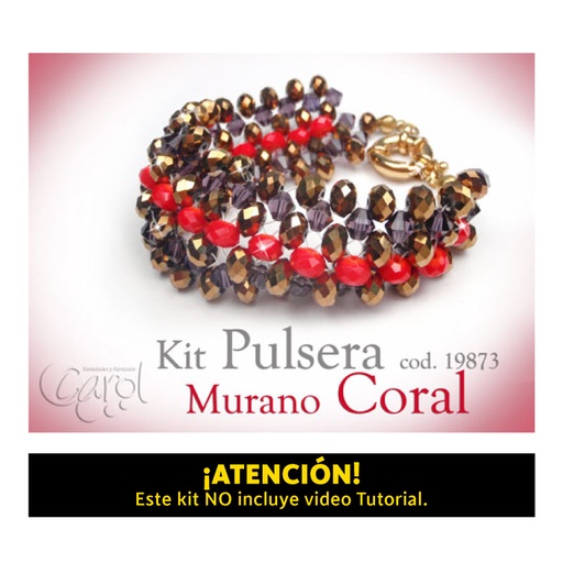 [19873] Kit pulsera murano coral x und