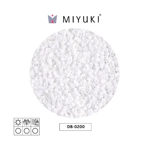 [06383] Miyuki delica 11/0 DB0200 opaque chalk white x 50g