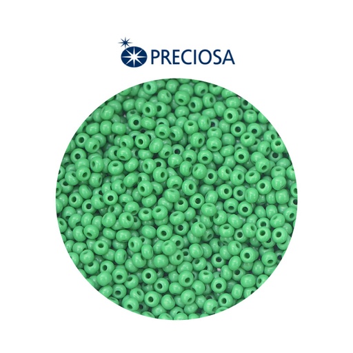 [10103] Mostacilla checa preciosa 2mm 53250 OP verde x 500g