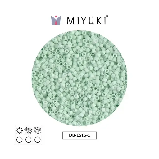 [04466] Miyuki delica 11/0 DB1516-1 matte opaque light mint x 50g