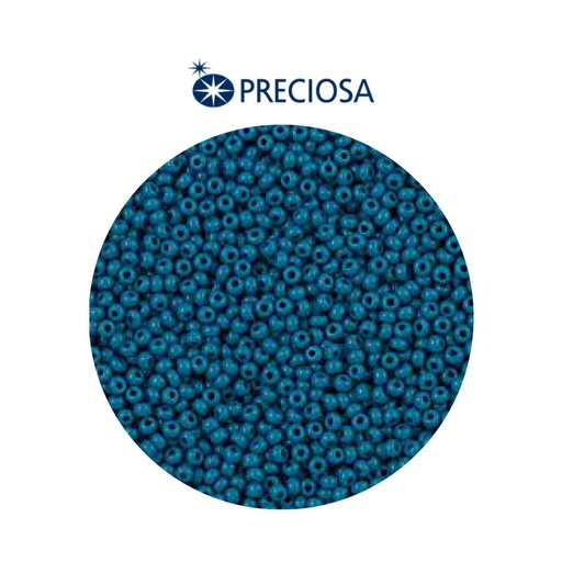 [28575] Mostacilla checa preciosa 2mm 33220 azul petroleo x 500g