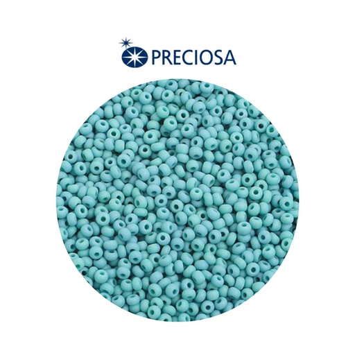 [32130] Mostacilla checa preciosa 2mm 63130 verde turqueza x 500g