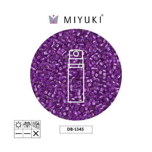 [23185] Miyuki delica 11/0 DB1345 silver lined bright violet x 10gr