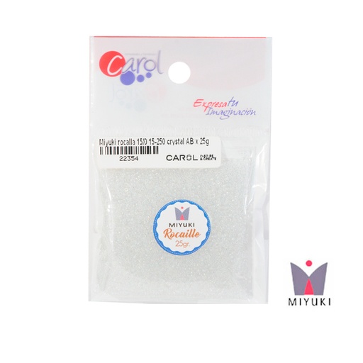 [22354] Mostacilla Miyuki rocalla 15/0 RR0250 crystal AB x 25g