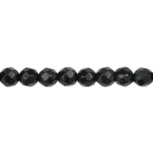 [07626] Sarta redonda facetada 4mm onix x 100unds