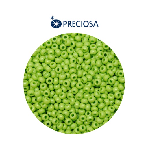 [12604] Mostacilla checa preciosa 8/0 3mm 53310 verde viche fuerte x 500g