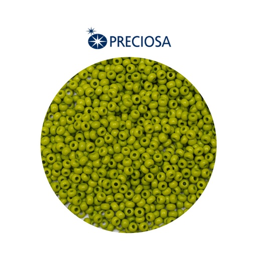 [26509] Mostacilla checa preciosa 2mm 53430 verde oliva x 500g