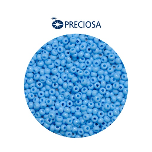 [31879] Mostacilla checa preciosa 8/0 3mm 63020 azul claro x 500g