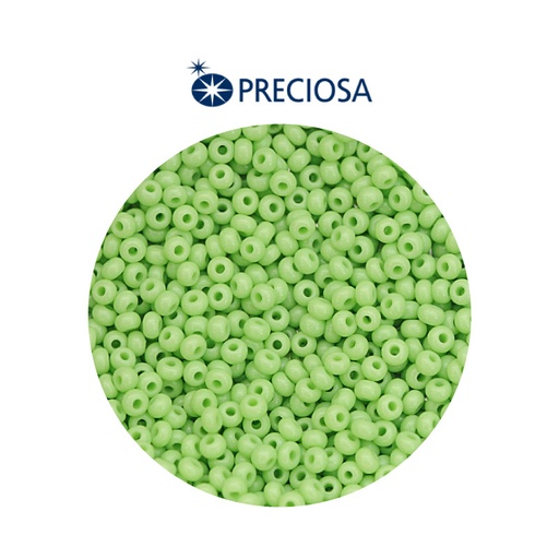 [10229] Mostacilla checa preciosa 2mm 53410 OP verde viche x 500g