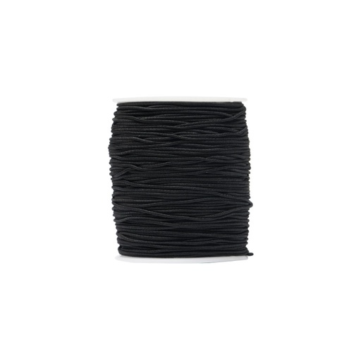 [26727] Cordon elastico 1.2mm negro x 100m