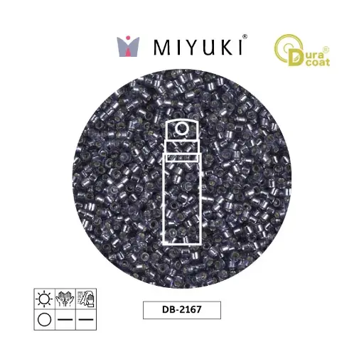 [21433] Miyuki delica 11/0 DB2167 duraco silver blue x 10g