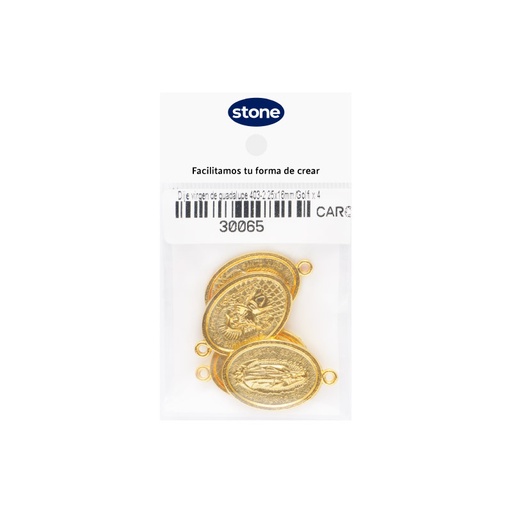 [30065] Dije virgen de guadalupe 403-2 25x16mm/Golfi x 4unds