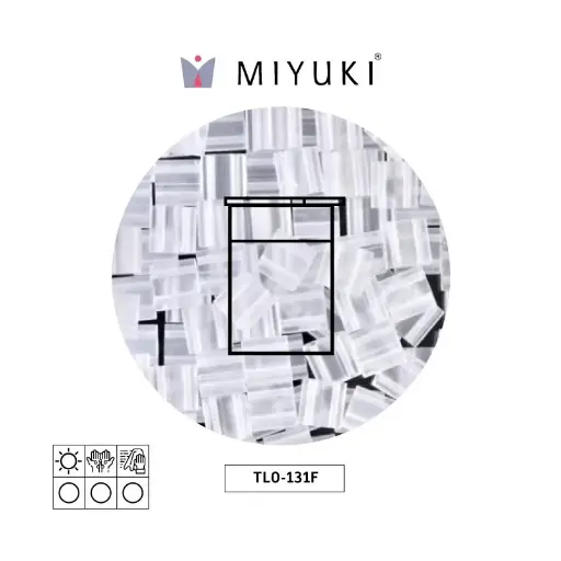 [23721] Miyuki tila 5x5x1.9mm TL0131F matte crystal x 10g