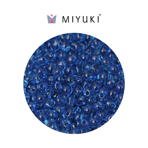 [30538] Miyuki drop beads 3.4mm DP0149 transp. aqua x 500g