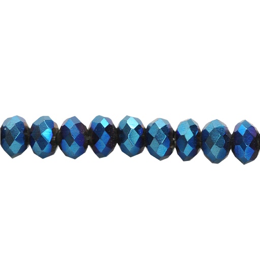 [14764] Murano rondela facetada 2mm metalic blue 96 x 165unds