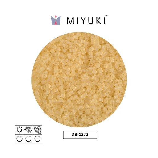 [28425] Miyuki delica 11/0 DB1272 transparent matte light straw x 50g