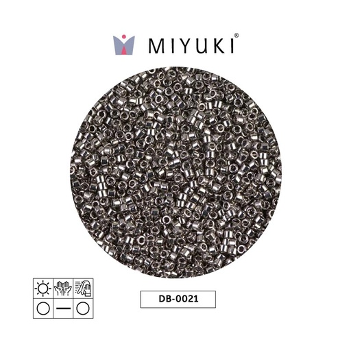 [13327] Miyuki delica 11/0 DB0021 nikel plated x 50g