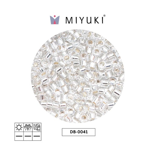 [26330] Miyuki delica 11/0 DB0041 silver ld crystal x 50g