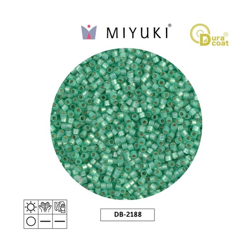 [24031] Miyuki delica 11/0 DB2188 duracoat spearmint x 50g