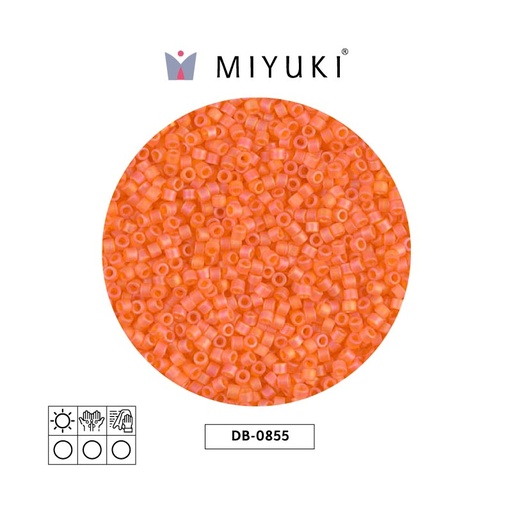 [16140] Miyuki delica 11/0 DB0855 matte orange AB x 50gr