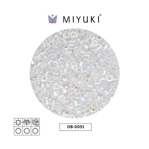 [28457] Miyuki delica 11/0 DB0051 crystal AB x 50g