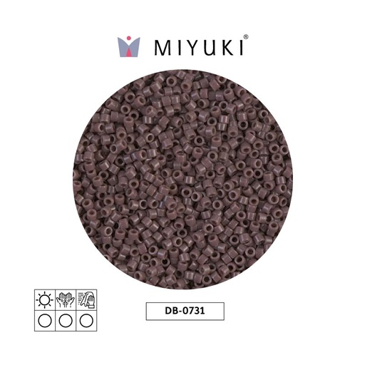 [28241] Miyuki delica 11/0 DB0735 opaque coffee x 50g