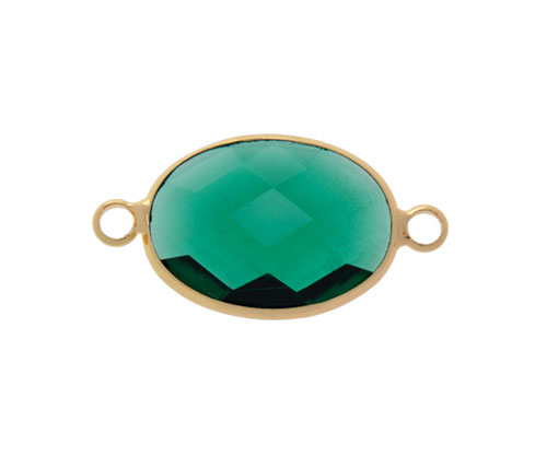 [21220] Link oval 13x18mm 2R emerald x und