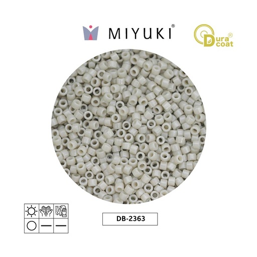 [24008] Miyuki delica 11/0 DB2363 duraco op ant white x 50g