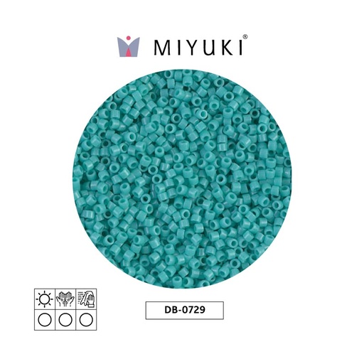 [11807] Miyuki delica 11/0 DB0729 turquoise opaque x 50gr