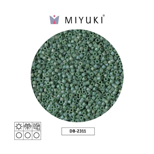 [23956] Miyuki delica 11/0 DB2311 op turtle green AB x 50gr