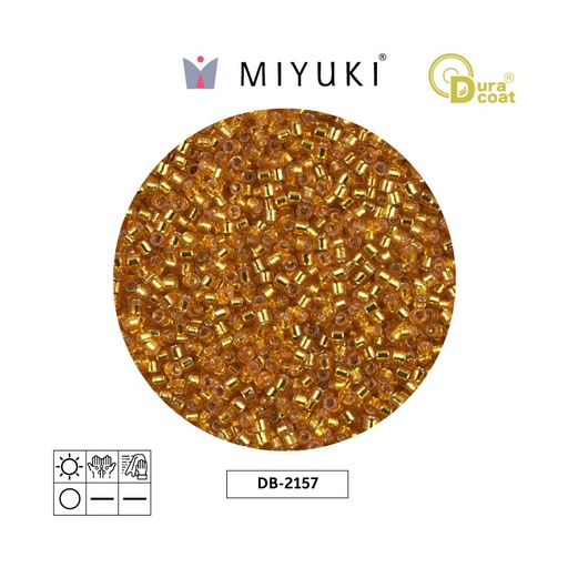 [22647] Miyuki delica 11/0 DB2157 silver lined orange sherbet x 50g