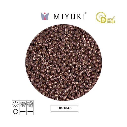 [10535] Miyuki delica 11/0 DB1843 galvanized light copper x 50gr