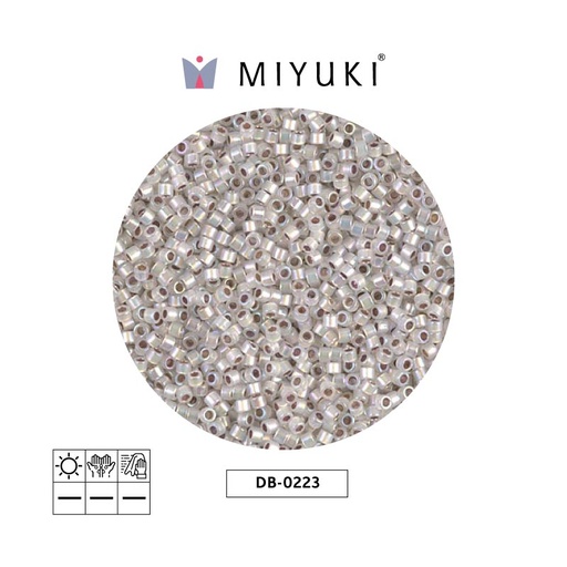 [21586] Miyuki delica 11/0 DB0223 silver lined opal AB x 50g